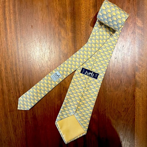 Hermès yellow blue geometric - hermÈs,