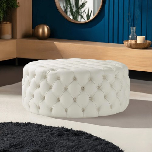Chesterfield footstool - footstool, in