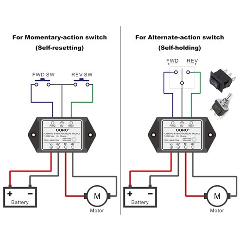 12v reversing relay module - 12v,