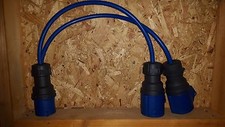 32amp 240v Plug to 2 x 32amp 240v Commando Socket Splitter 4mm