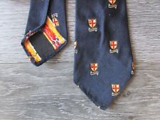 Vintage Early Initials LLDFA with Flag of St George Crest Motif Tie