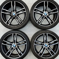 4 Genuine 719M BMW 18" Alloy Wheels 1 2 Series F20 F21 F22 BLACK 225 & 245 Tyres