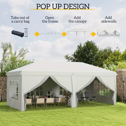 Pop up gazebo with - 6, m