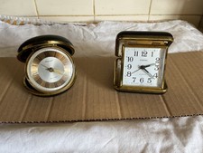 2 Vintage Travel Clocks - To Include Europa 2 Jewels German travel clock