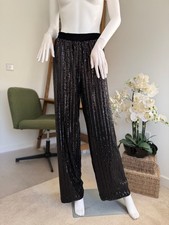Zara Sequin Trousers Black