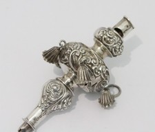 Sterling solid silver rattle