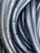 10 Metres Of Twin Co-axial Cable Unused.