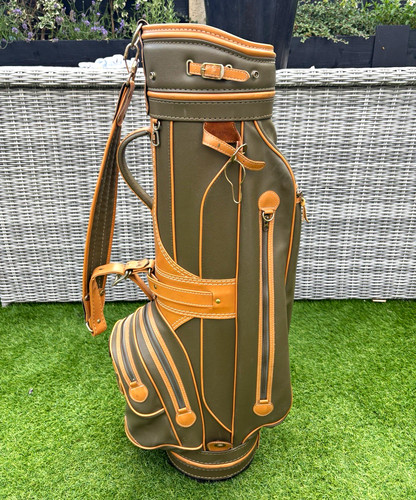 Vintage leather carry golf - vintage, bag