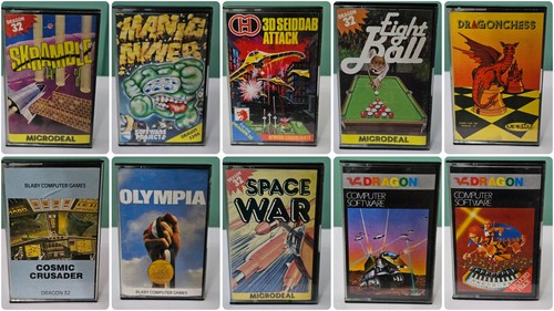 Dragon cassette games - 32,