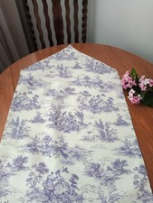 Toile de Jouy Blue/White Table Runner Unbranded