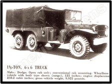 Dodge 1.5 Ton Military 6x6