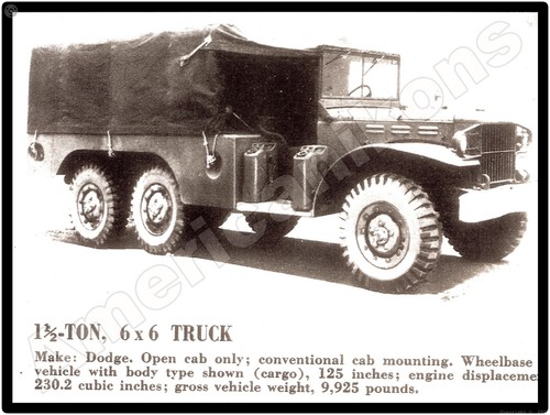 Dodge ton military - ton, 6x6