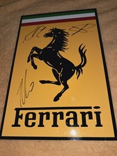 Ferrari Le Mans Winners Hand Signed Metal Sign  X3 2023 12 X8"