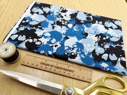 Fabric remnant blue - fabric,