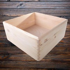 Wooden Square Storage Crate