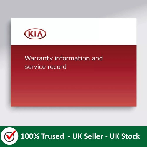 Kia service history - service, blank