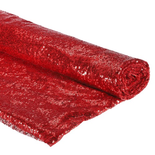 Sequin fabric red yards - fabric, 4