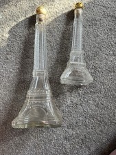 2 Empty Eiffel Tower Bottles. With Cork.