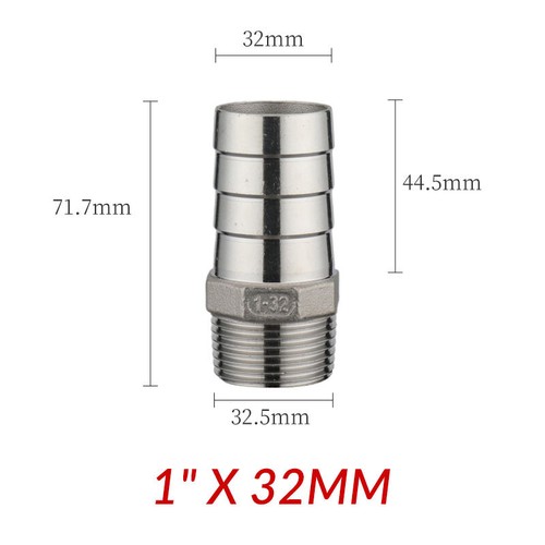 Npt m thread - 1/8"-2“,