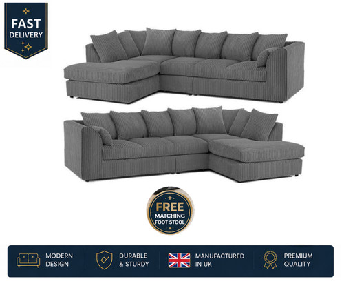 Jumbo cord corner sofa - jumbo,