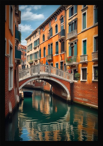 Intimate venice canals framed - canals,