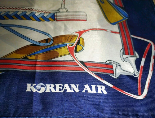 Vintage korean air scarf - korean,