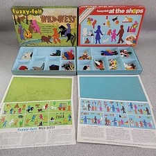 2 x Vintage Fuzzy Felt Sets