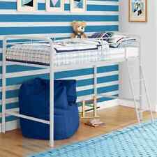 Single Mid-sleeper Bunk Bed in White Metal by Dorel