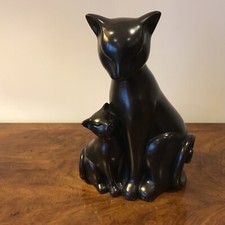 Exquisite  Cat With adorable Kitten 23cm 