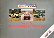 Dutton Melos / Sierra / Phaeton / Rico Kit Car brochure 1985