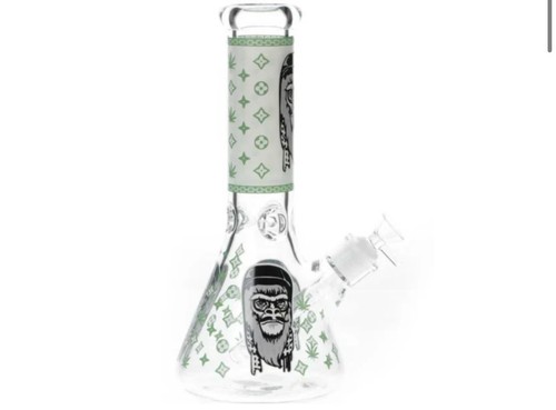 Glass gorilla glow - glass, dark