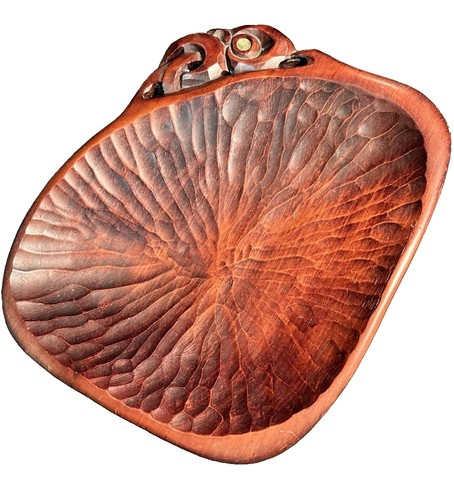 Vintage maori carved - carved, bowl
