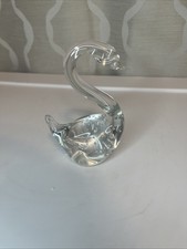 Vintage Art Glass Swan