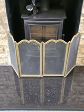 Brass Folding Fire Screen