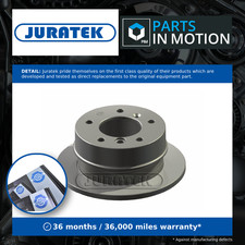 2x Brake Discs Pair Solid Rear