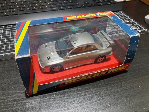 Scalextric slot car subaru - car,