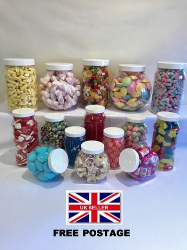 Plastic sweet jars - 15,
