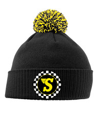 Vintage Speedwell Snow Pom Beanie 70's (Mini Cooper VW Camper Beetle)