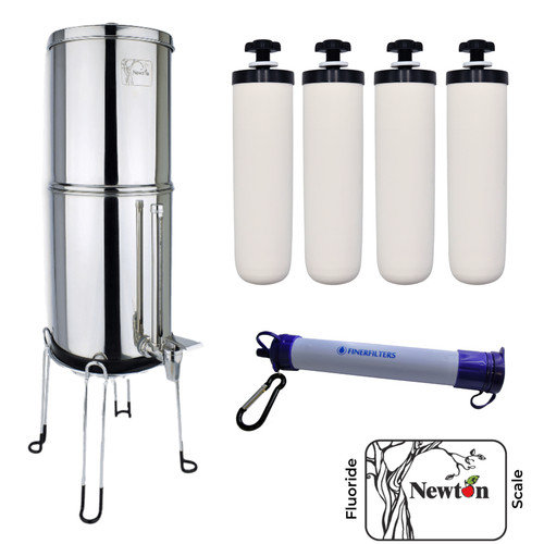 Gravity water filter system - filter, by