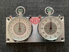 Heuer Supertrack Mechanical Stopwatch Dashboard Rally Timer Serviced