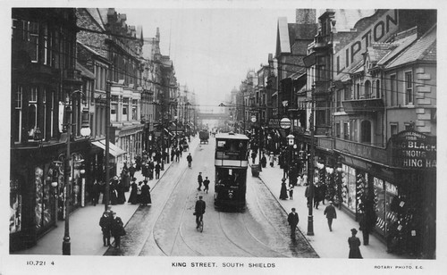 Postcard south shields king - south,