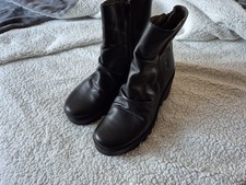 Fly London Black Leather Wedge