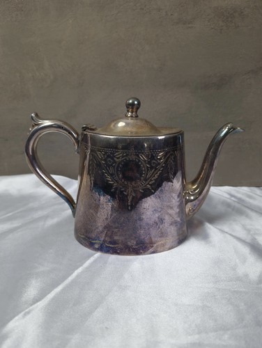 Antique silver plated teapot