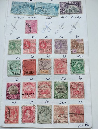 Old stamp club book - stamp, 123