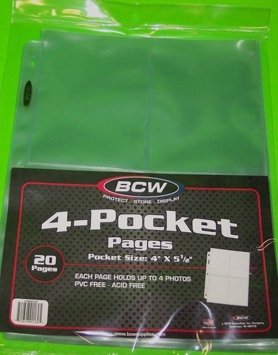 Pocket pages for - 4,