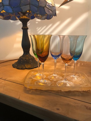 Artful handblown water wine - handblown, water/wine
