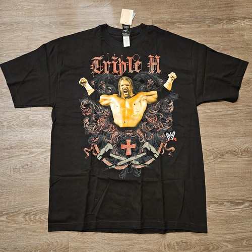 Wwe triple shirt - mens, xl