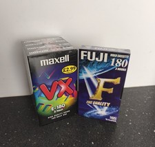 4 X Maxell VX E-180 3 HR VHS
