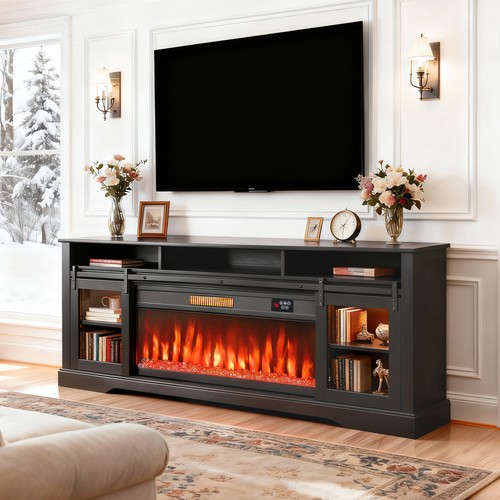 Modern electric fireplace - modern,