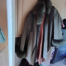 Vintage Dark Green Suede